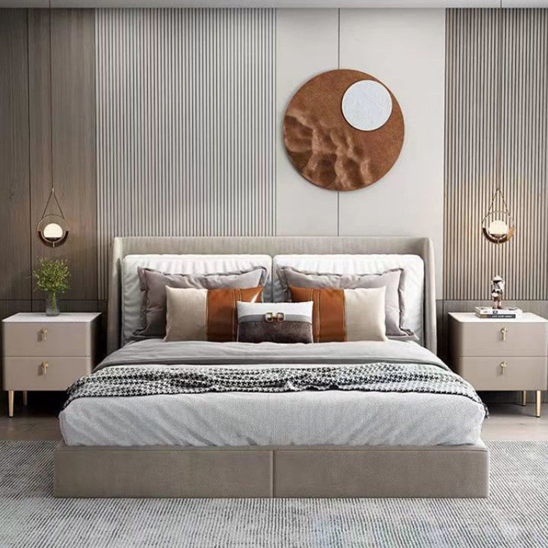 2 - Drawers Glam Bedside Cabinet Antique Finish Accent Table Nightstand Clearhalo 'Bedroom Furniture' 'furn' 'furn_night_stand' 'Furniture' 'night_stand' 'Nightstands' 6583739