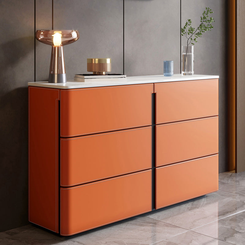 15.6-inch Width Contemporary Storage Chest Stone Dresser with 6/9 Drawers Clearhalo 'Bedroom Furniture' 'Dressers & Chests' 'dressers_chests' 'furn' 'furn_dressers_chests' 'Furniture' 6583750