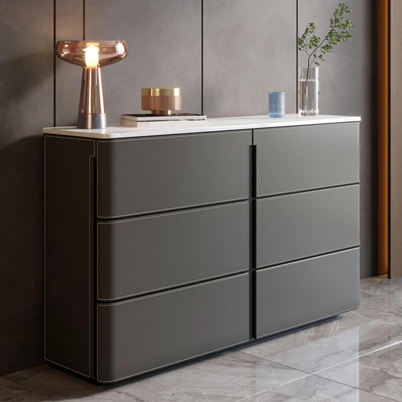 15.6-inch Width Contemporary Storage Chest Stone Dresser with 6/9 Drawers Clearhalo 'Bedroom Furniture' 'Dressers & Chests' 'dressers_chests' 'furn' 'furn_dressers_chests' 'Furniture' 6583757