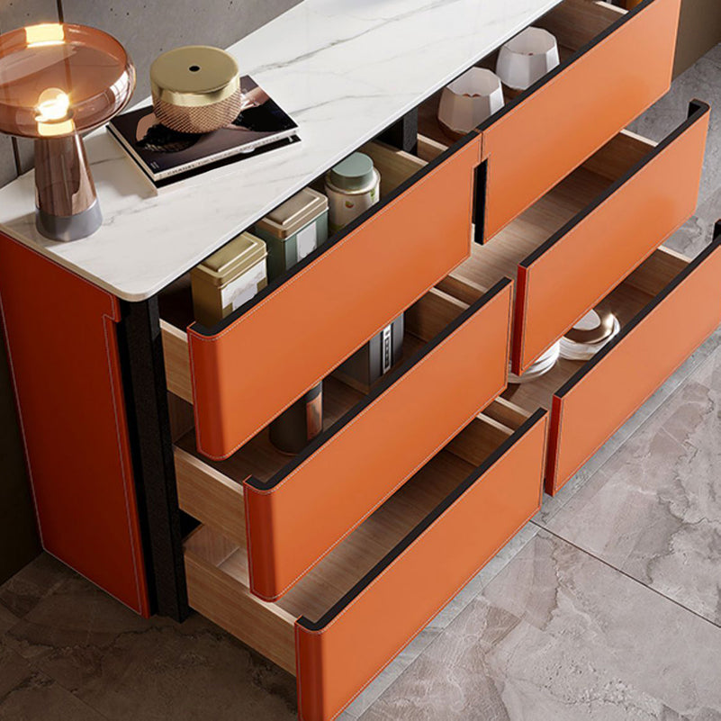 15.6-inch Width Contemporary Storage Chest Stone Dresser with 6/9 Drawers Clearhalo 'Bedroom Furniture' 'Dressers & Chests' 'dressers_chests' 'furn' 'furn_dressers_chests' 'Furniture' 6583764