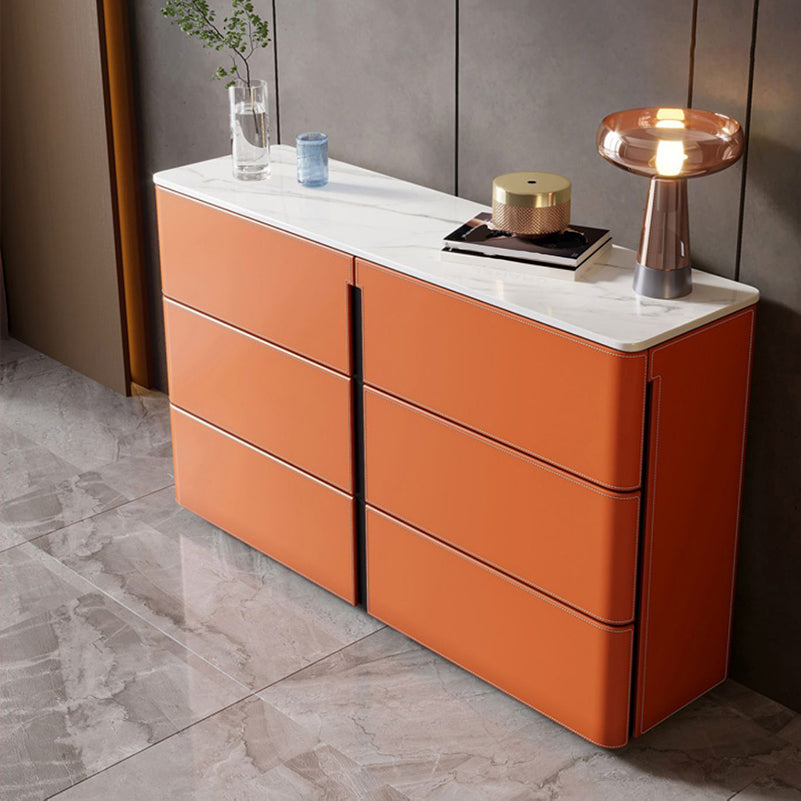 15.6-inch Width Contemporary Storage Chest Stone Dresser with 6/9 Drawers Clearhalo 'Bedroom Furniture' 'Dressers & Chests' 'dressers_chests' 'furn' 'furn_dressers_chests' 'Furniture' 6583770