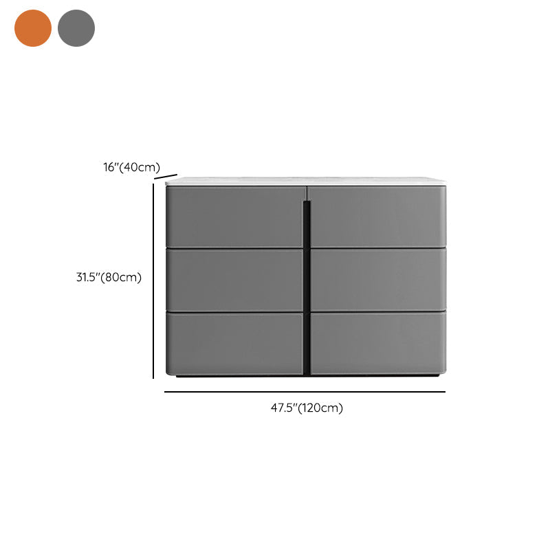 15.6-inch Width Contemporary Storage Chest Stone Dresser with 6/9 Drawers Clearhalo 'Bedroom Furniture' 'Dressers & Chests' 'dressers_chests' 'furn' 'furn_dressers_chests' 'Furniture' 6583771