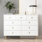 15,6-inch W opbergkist Klassiek Glam Stone opbergkistcommode