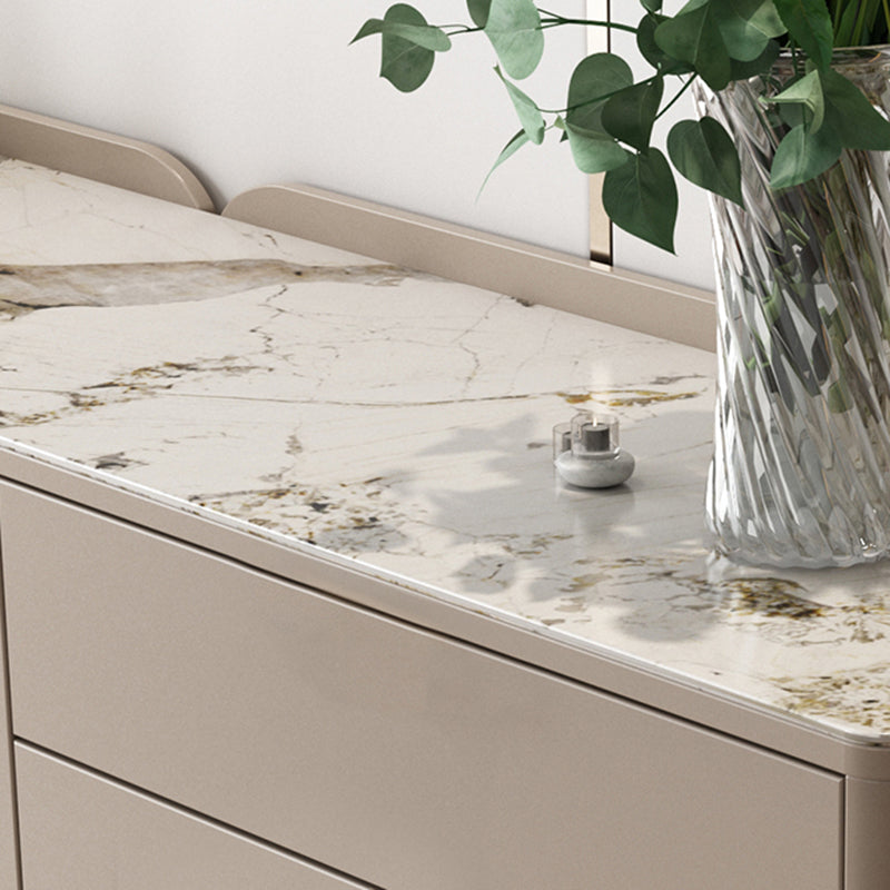 15,6-inch W opbergkist Klassiek Glam Stone opbergkistcommode