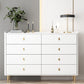15,6-inch W opbergkist Klassiek Glam Stone opbergkistcommode