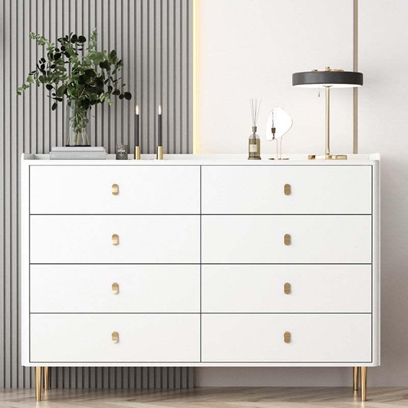 15,6-inch W opbergkist Klassiek Glam Stone opbergkistcommode