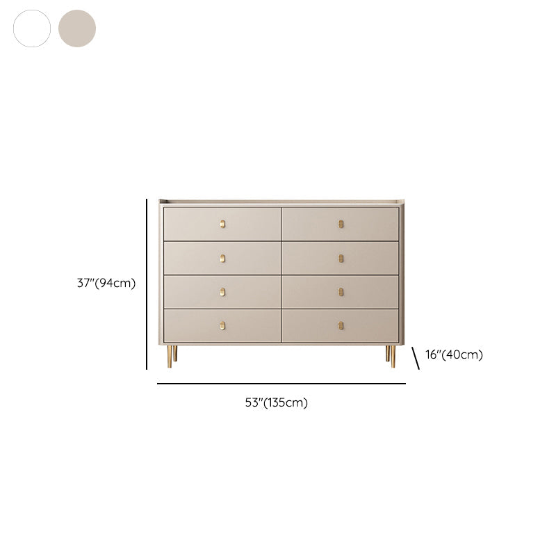 15,6-inch W opbergkist Klassiek Glam Stone opbergkistcommode