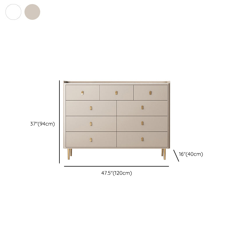 15,6-inch W opbergkist Klassiek Glam Stone opbergkistcommode