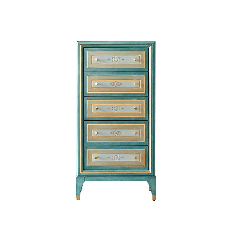 14.82-inch Width Storage Chest Manufactured Wood Contemporary Dresser 24"L x 15"W x 48"H Light Green Clearhalo 'Bedroom Furniture' 'Dressers & Chests' 'dressers_chests' 'furn' 'furn_dressers_chests' 'Furniture' 6583803
