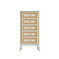 14.82-inch Width Storage Chest Manufactured Wood Contemporary Dresser 24"L x 15"W x 48"H Gold Clearhalo 'Bedroom Furniture' 'Dressers & Chests' 'dressers_chests' 'furn' 'furn_dressers_chests' 'Furniture' 6583804
