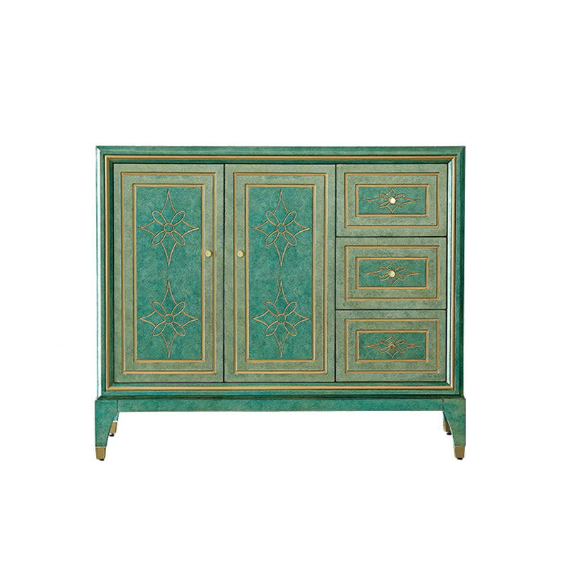 14.82-inch Width Storage Chest Manufactured Wood Contemporary Dresser 43"L x 15"W x 37"H Green Clearhalo 'Bedroom Furniture' 'Dressers & Chests' 'dressers_chests' 'furn' 'furn_dressers_chests' 'Furniture' 6583807