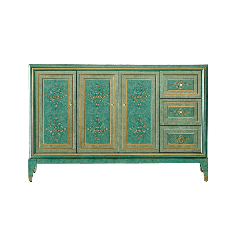 14.82-inch Width Storage Chest Manufactured Wood Contemporary Dresser 55"L x 15"W x 37"H Green Clearhalo 'Bedroom Furniture' 'Dressers & Chests' 'dressers_chests' 'furn' 'furn_dressers_chests' 'Furniture' 6583812