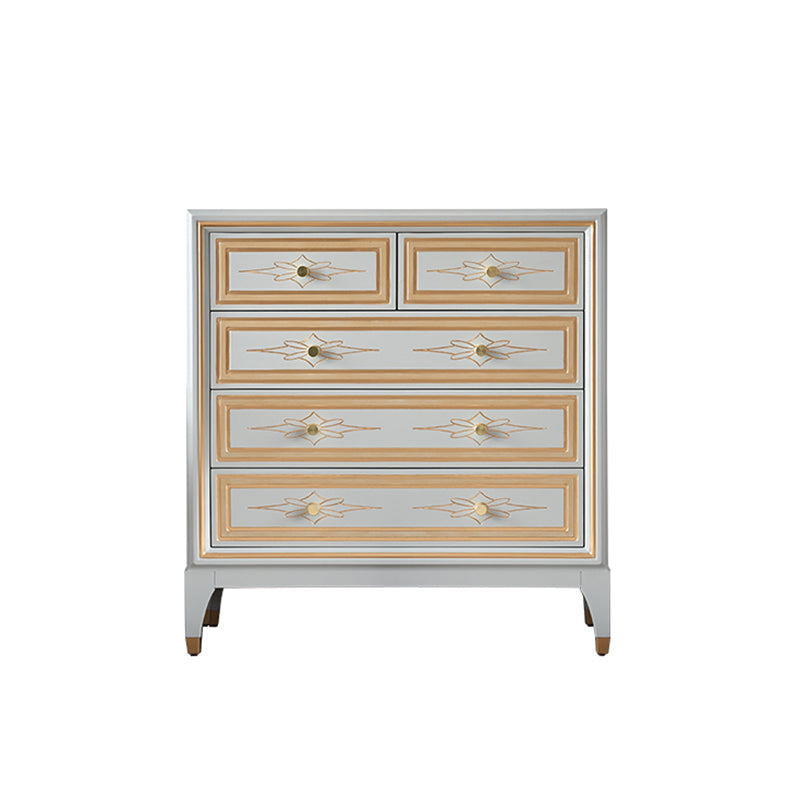 14.82-inch Width Storage Chest Manufactured Wood Contemporary Dresser 35"L x 15"W x 38"H Gold Clearhalo 'Bedroom Furniture' 'Dressers & Chests' 'dressers_chests' 'furn' 'furn_dressers_chests' 'Furniture' 6583814