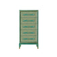14.82-inch Width Storage Chest Manufactured Wood Contemporary Dresser 24"L x 15"W x 48"H Green Clearhalo 'Bedroom Furniture' 'Dressers & Chests' 'dressers_chests' 'furn' 'furn_dressers_chests' 'Furniture' 6583820