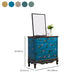 Coastal Storage Chest Dresser Solid Wood Dresser for Bedroom