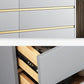 Glam Vertical Stone Storage Chest Bedroom Chest with 8 Drawers