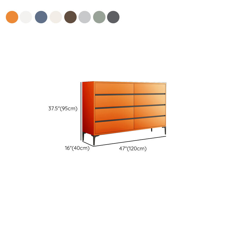 Glam Vertical Stone Storage Tobbone della camera da letto con 8 cassetti