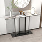 Stone Rectangle Console Table 31.5" Tall Rectangle Accent Table