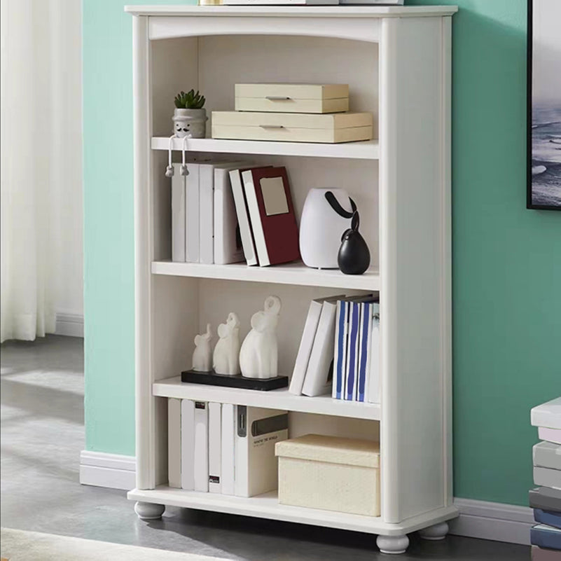 Wooden Closed Back Bookcase Contemporary Standard Bookshelf with Shelves