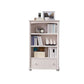 Wooden Closed Back Bookcase Contemporary Standard Bookshelf with Shelves