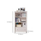 Wooden Closed Back Bookcase Contemporary Standard Bookshelf with Shelves