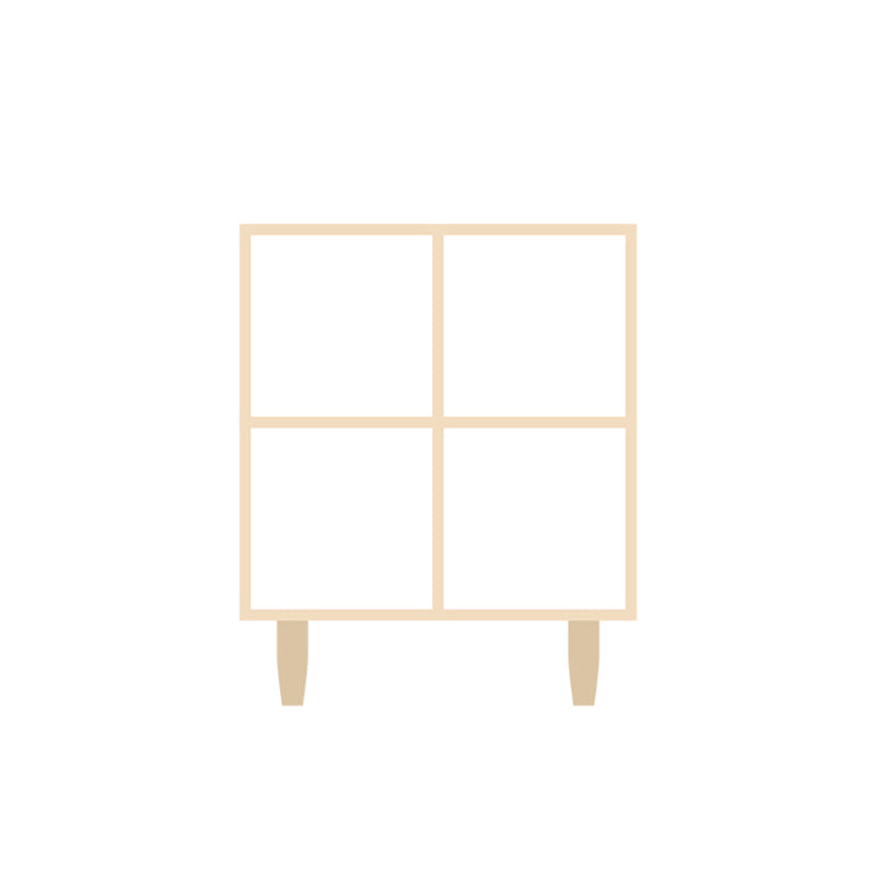 Natural Standard Bookshelf Wooden Contemporary Bookcase with Shelves 27.5"L x 12"W x 33"H Open Back Clearhalo 'Bookcases' 'furn' 'furn_bookcases' 'Furniture' 'Office Furniture' 6584602