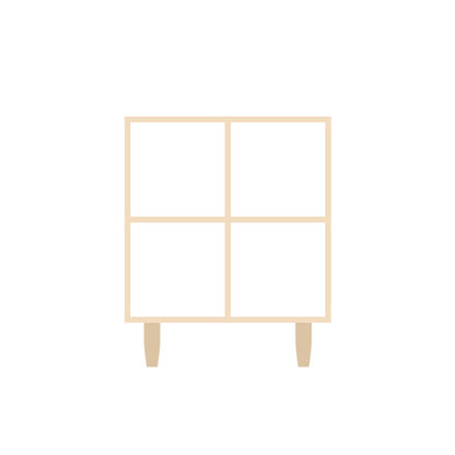 Natural Standard Bookshelf Wooden Contemporary Bookcase with Shelves 27.5"L x 12"W x 33"H Open Back Clearhalo 'Bookcases' 'furn' 'furn_bookcases' 'Furniture' 'Office Furniture' 6584602