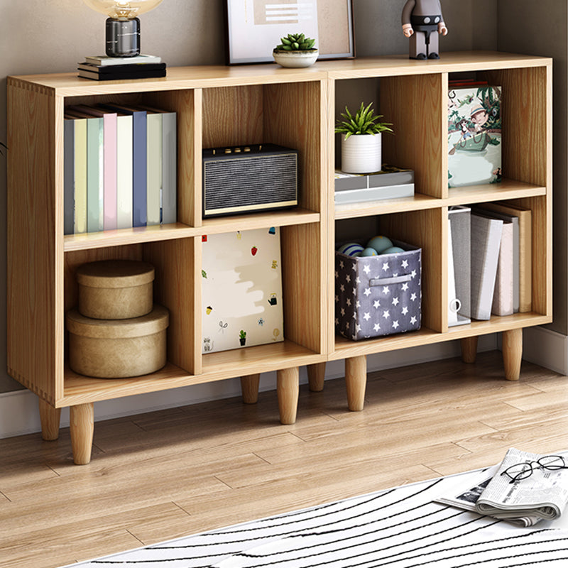 Natural Standard Bookshelf Wooden Contemporary Bookcase with Shelves Clearhalo 'Bookcases' 'furn' 'furn_bookcases' 'Furniture' 'Office Furniture' 6584603