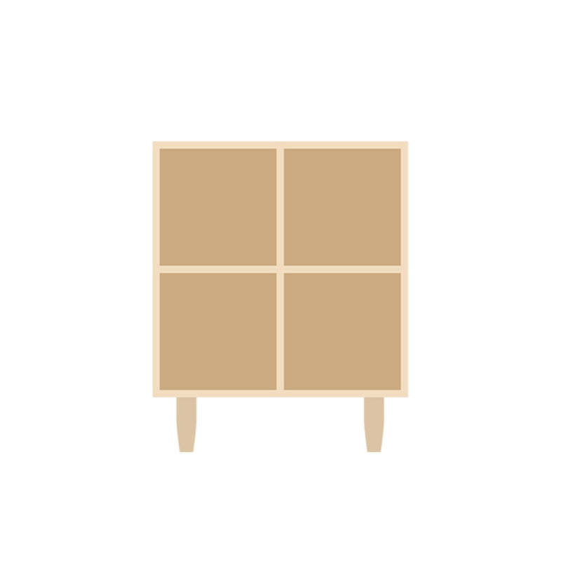 Natural Standard Bookshelf Wooden Contemporary Bookcase with Shelves 27.5"L x 12"W x 33"H Closed Back Clearhalo 'Bookcases' 'furn' 'furn_bookcases' 'Furniture' 'Office Furniture' 6584604