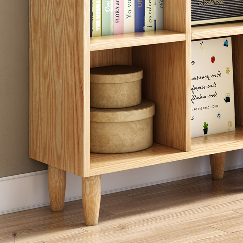 Natural Standard Bookshelf Wooden Contemporary Bookcase with Shelves Clearhalo 'Bookcases' 'furn' 'furn_bookcases' 'Furniture' 'Office Furniture' 6584613