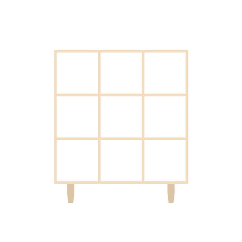 Natural Standard Bookshelf Wooden Contemporary Bookcase with Shelves 41"L x 12"W x 47"H Open Back Clearhalo 'Bookcases' 'furn' 'furn_bookcases' 'Furniture' 'Office Furniture' 6584620