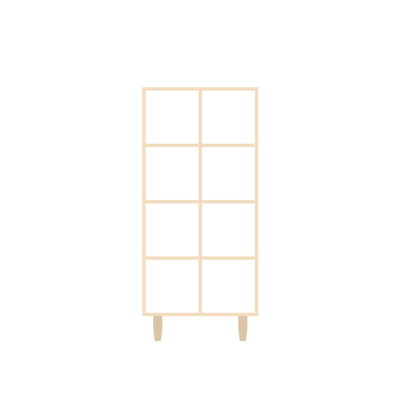 Natural Standard Bookshelf Wooden Contemporary Bookcase with Shelves 27.6"L x 11.8"W x 60.2"H Open Back Clearhalo 'Bookcases' 'furn' 'furn_bookcases' 'Furniture' 'Office Furniture' 6584622