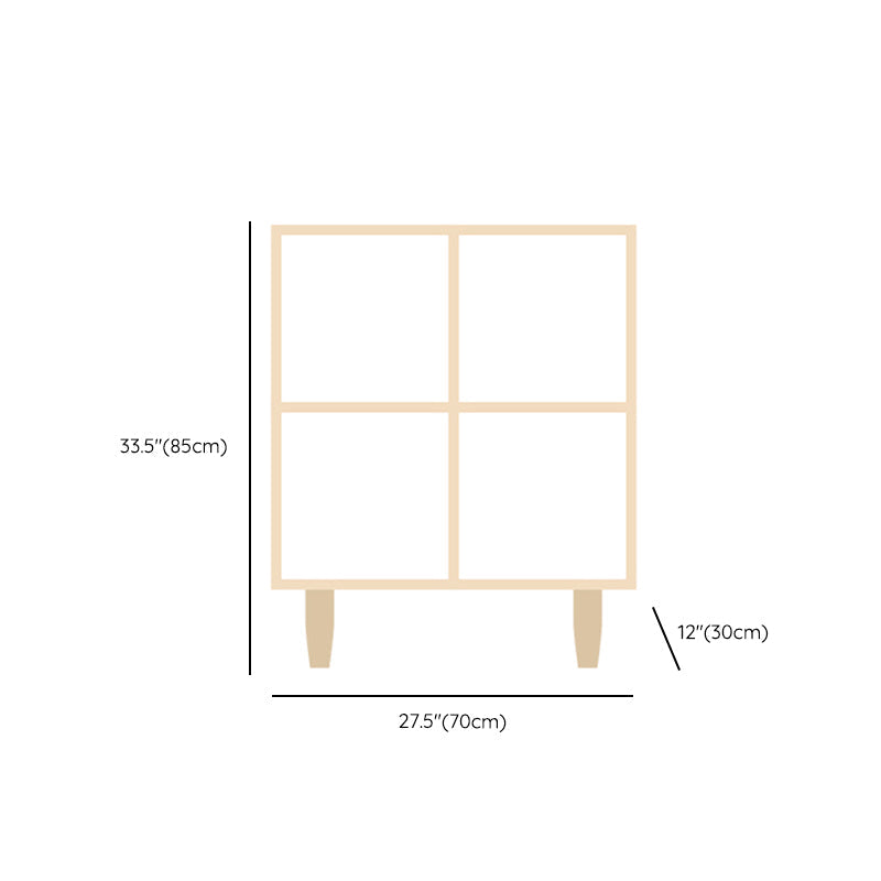 Natural Standard Bookshelf Wooden Contemporary Bookcase with Shelves Clearhalo 'Bookcases' 'furn' 'furn_bookcases' 'Furniture' 'Office Furniture' 6584626