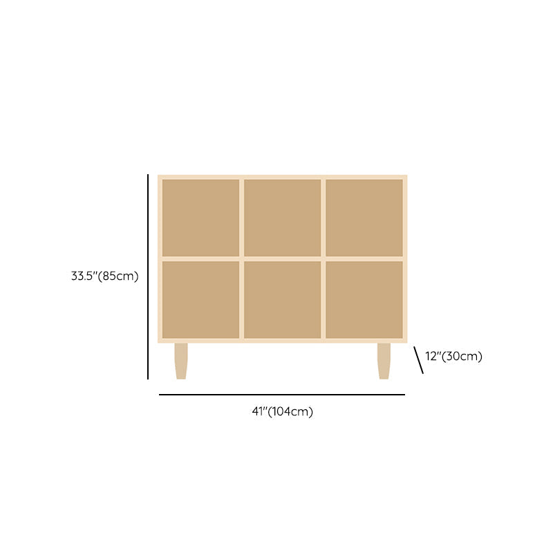 Natural Standard Bookshelf Wooden Contemporary Bookcase with Shelves Clearhalo 'Bookcases' 'furn' 'furn_bookcases' 'Furniture' 'Office Furniture' 6584629