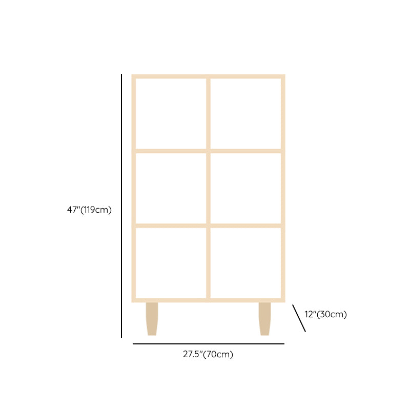 Natural Standard Bookshelf Wooden Contemporary Bookcase with Shelves Clearhalo 'Bookcases' 'furn' 'furn_bookcases' 'Furniture' 'Office Furniture' 6584630