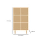 Natural Standard Bookshelf Wooden Contemporary Bookcase with Shelves Clearhalo 'Bookcases' 'furn' 'furn_bookcases' 'Furniture' 'Office Furniture' 6584631