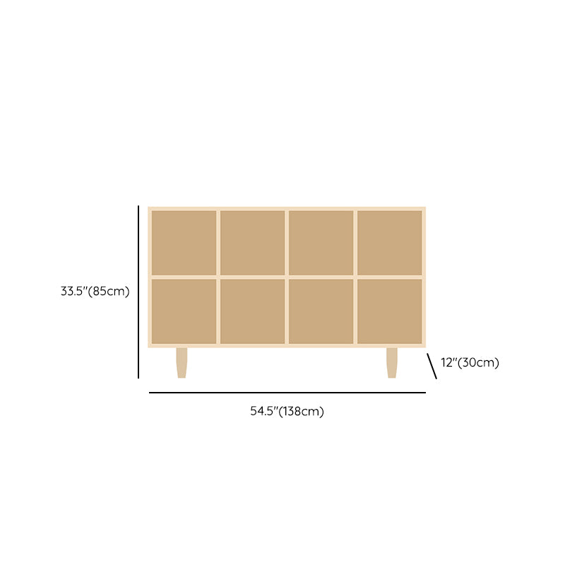 Natural Standard Bookshelf Wooden Contemporary Bookcase with Shelves Clearhalo 'Bookcases' 'furn' 'furn_bookcases' 'Furniture' 'Office Furniture' 6584633