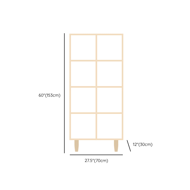 Natural Standard Bookshelf Wooden Contemporary Bookcase with Shelves Clearhalo 'Bookcases' 'furn' 'furn_bookcases' 'Furniture' 'Office Furniture' 6584634