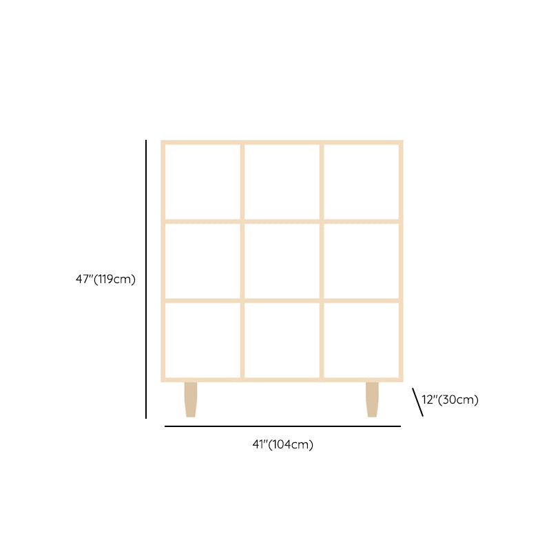 Natural Standard Bookshelf Wooden Contemporary Bookcase with Shelves Clearhalo 'Bookcases' 'furn' 'furn_bookcases' 'Furniture' 'Office Furniture' 6584636