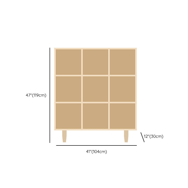 Natural Standard Bookshelf Wooden Contemporary Bookcase with Shelves Clearhalo 'Bookcases' 'furn' 'furn_bookcases' 'Furniture' 'Office Furniture' 6584637