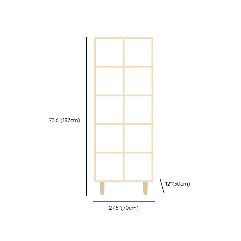Natural Standard Bookshelf Wooden Contemporary Bookcase with Shelves Clearhalo 'Bookcases' 'furn' 'furn_bookcases' 'Furniture' 'Office Furniture' 6584640