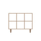 Contemporary Wooden Bookcase Standard Natural Bookshelf with Shelves