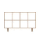 Contemporary Wooden Bookcase Standard Natural Bookshelf with Shelves