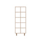 Contemporary Wooden Bookcase Standard Natural Bookshelf with Shelves