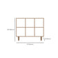 Contemporary Wooden Bookcase Standard Natural Bookshelf with Shelves