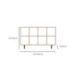 Contemporary Wooden Bookcase Standard Natural Bookshelf with Shelves