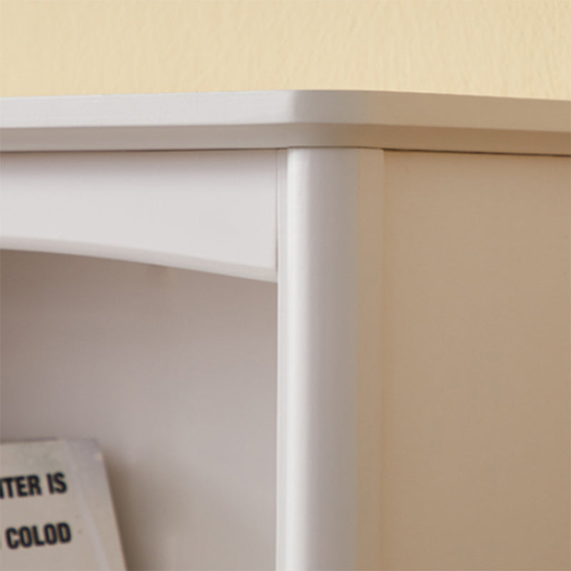 Wooden Closed Back Bookcase Standard Contemporary Bookshelf with Shelves