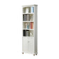 Wooden Closed Back Bookcase Standard Contemporary Bookshelf with Shelves