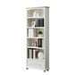 Wooden Closed Back Bookcase Standard Contemporary Bookshelf with Shelves