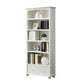 Wooden Closed Back Bookcase Standard Contemporary Bookshelf with Shelves